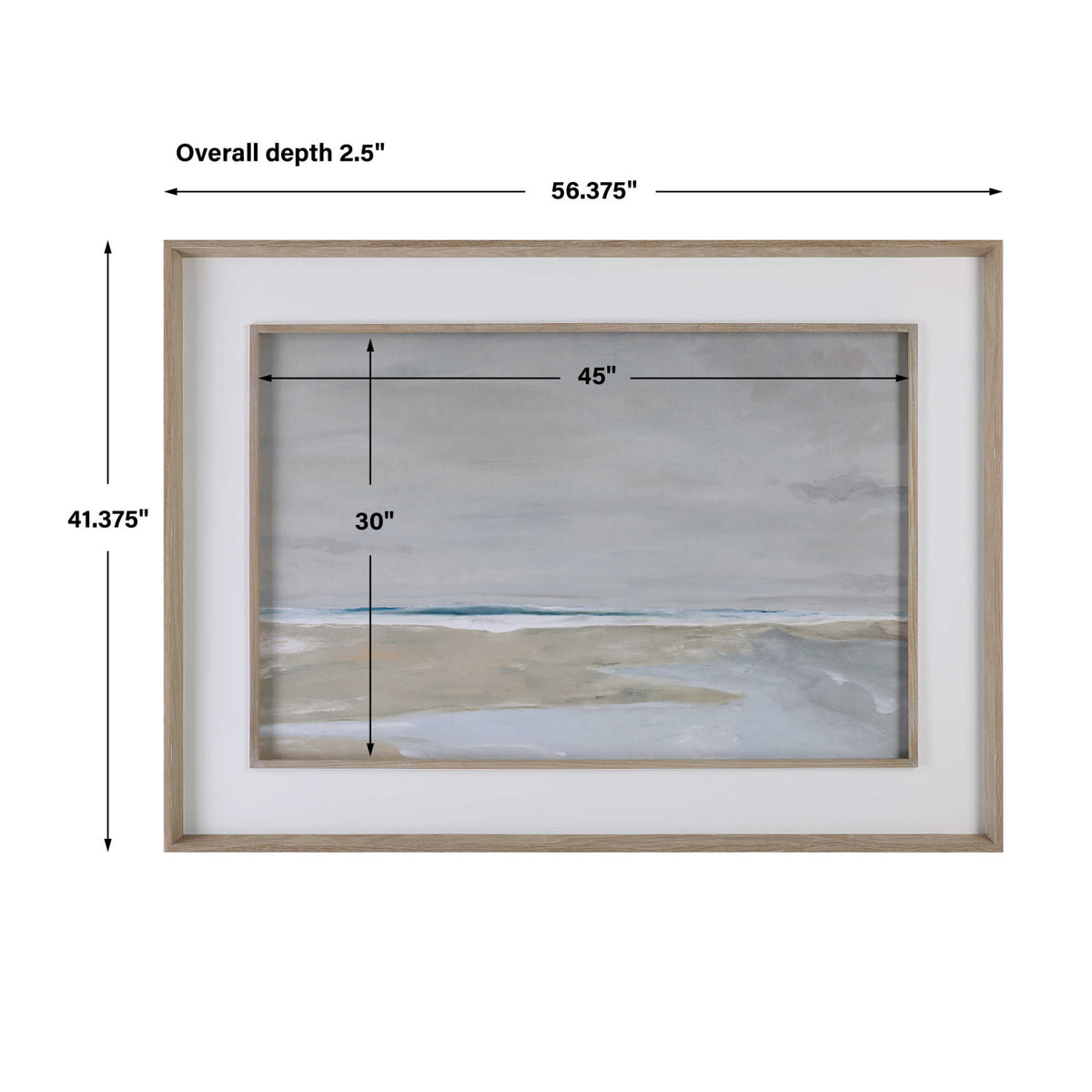 Modern European furniture - Abstract Shoreline Framed Artwork - www.oroa.com