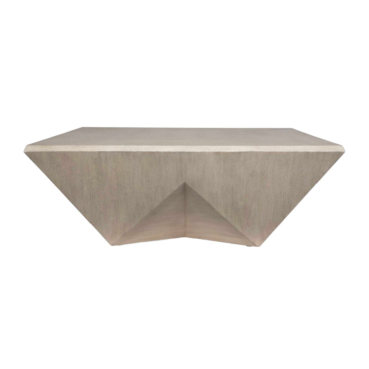 Faceted Mango Wood Coffee Table by Uttermost Collins