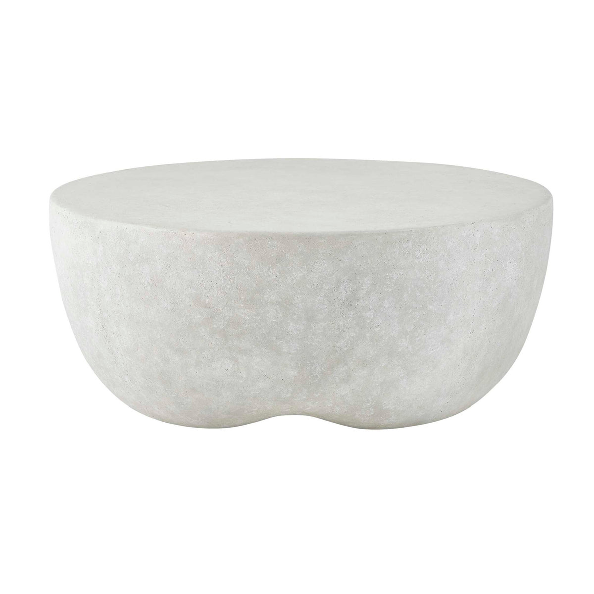 Modern European furniture - Cream Concrete Indoor/Outdoor Coffee Table - www.oroa.com