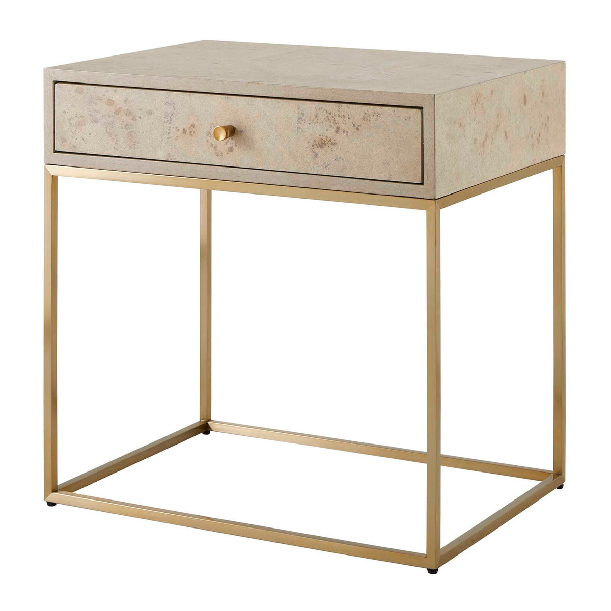 Maple Burl 1-Drawer Side Table by Uttermost Pembrook, alternate view 3