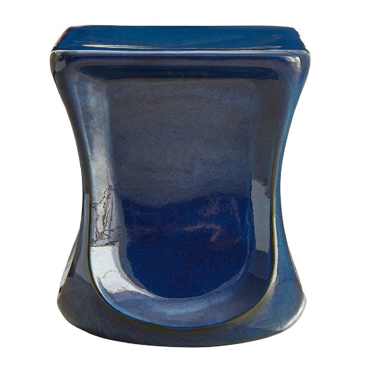 Blue Eartheware Indoor/Outdoor Garden Stool by Uttermost Kaz