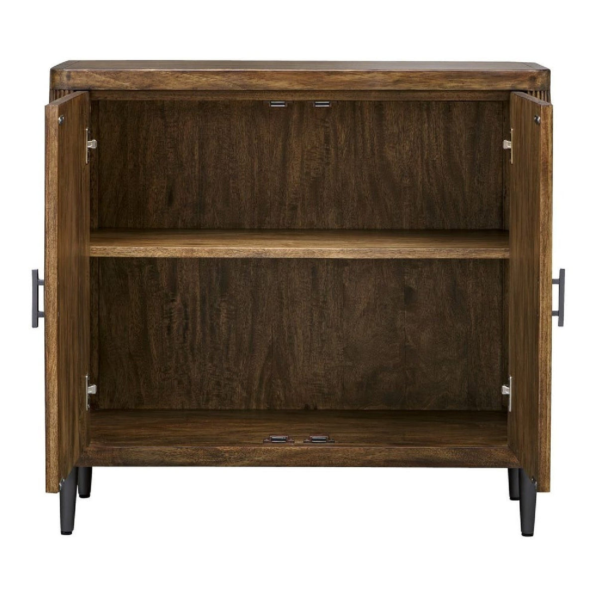 Wooden Tambour 2-Door Cabinet by Uttermost Pinstripe, alternate view 4