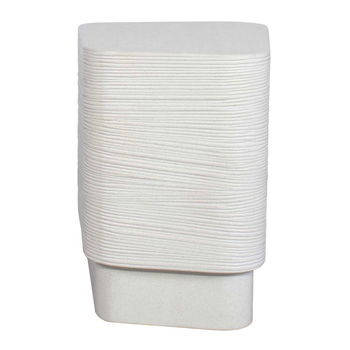 White Concrete Indoor/Outdoor Side Table by Uttermost Saltwater, alternate view 6