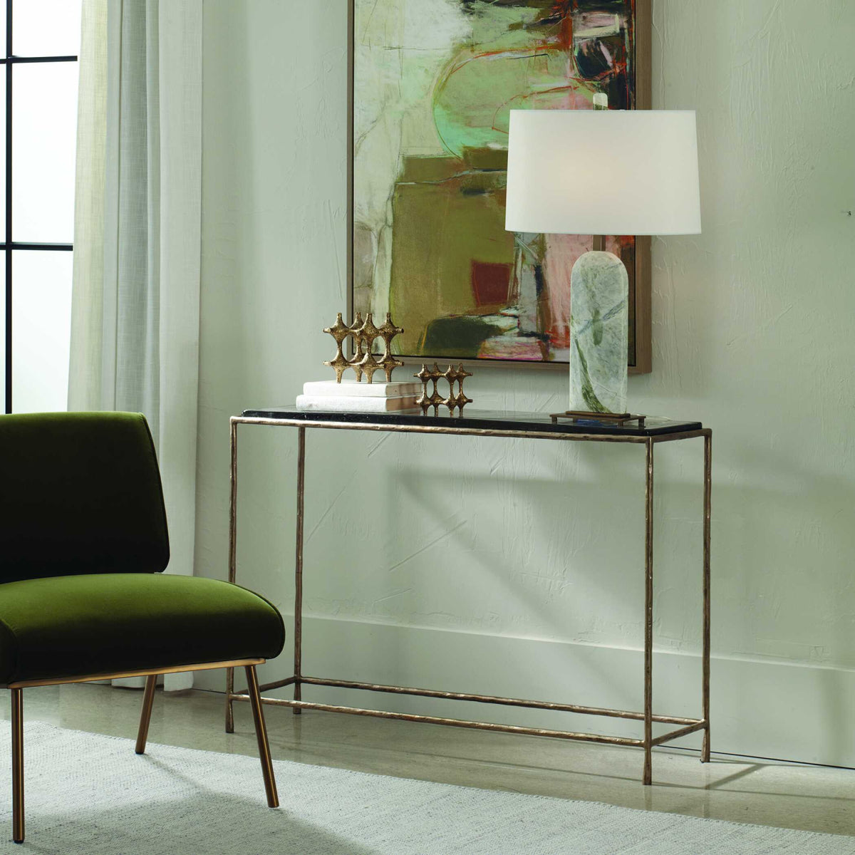Modern European furniture - Cast Glass Console Table - www.oroa.com