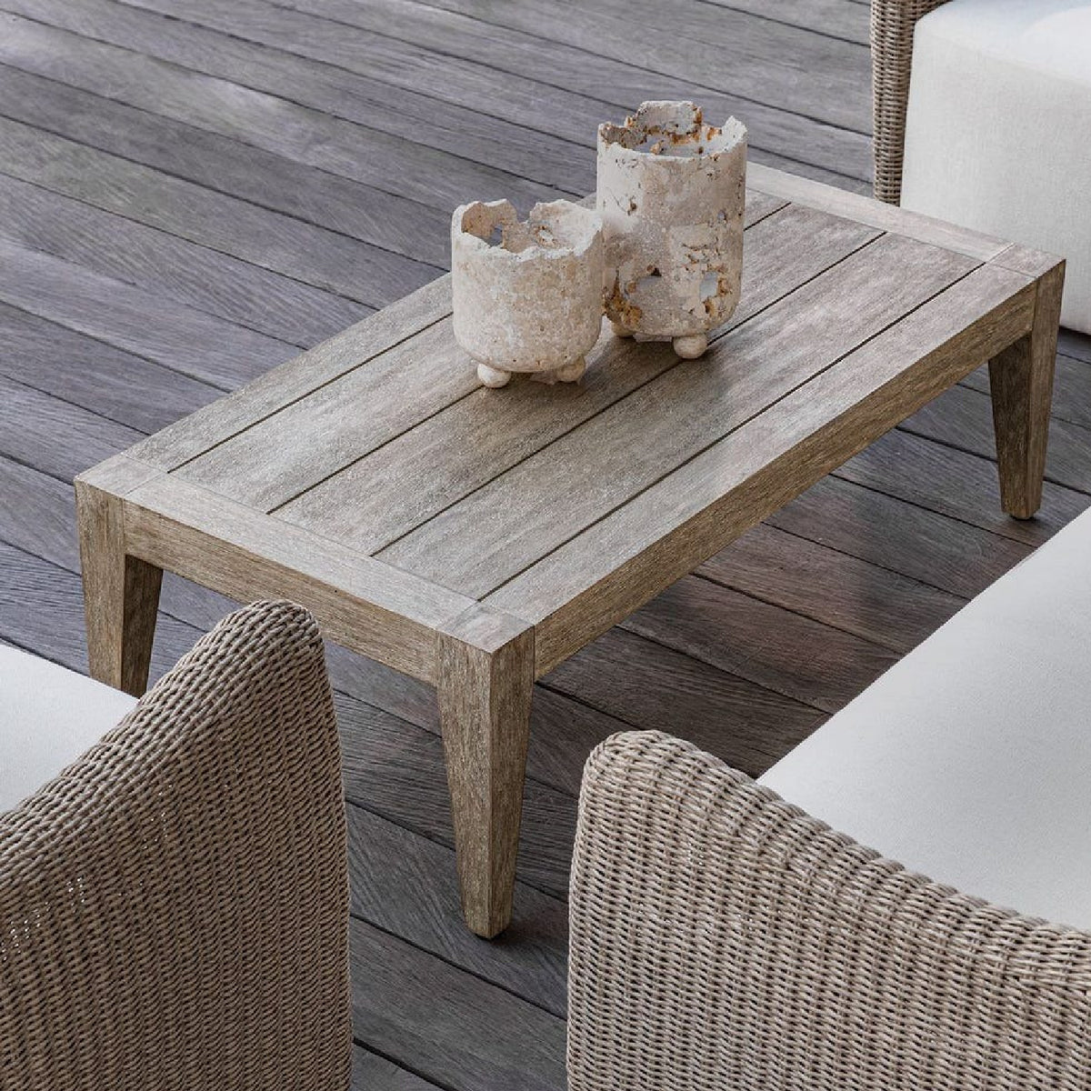Modern European furniture - Solid Mahogany Indoor/Outdoor Coffee Table - www.oroa.com