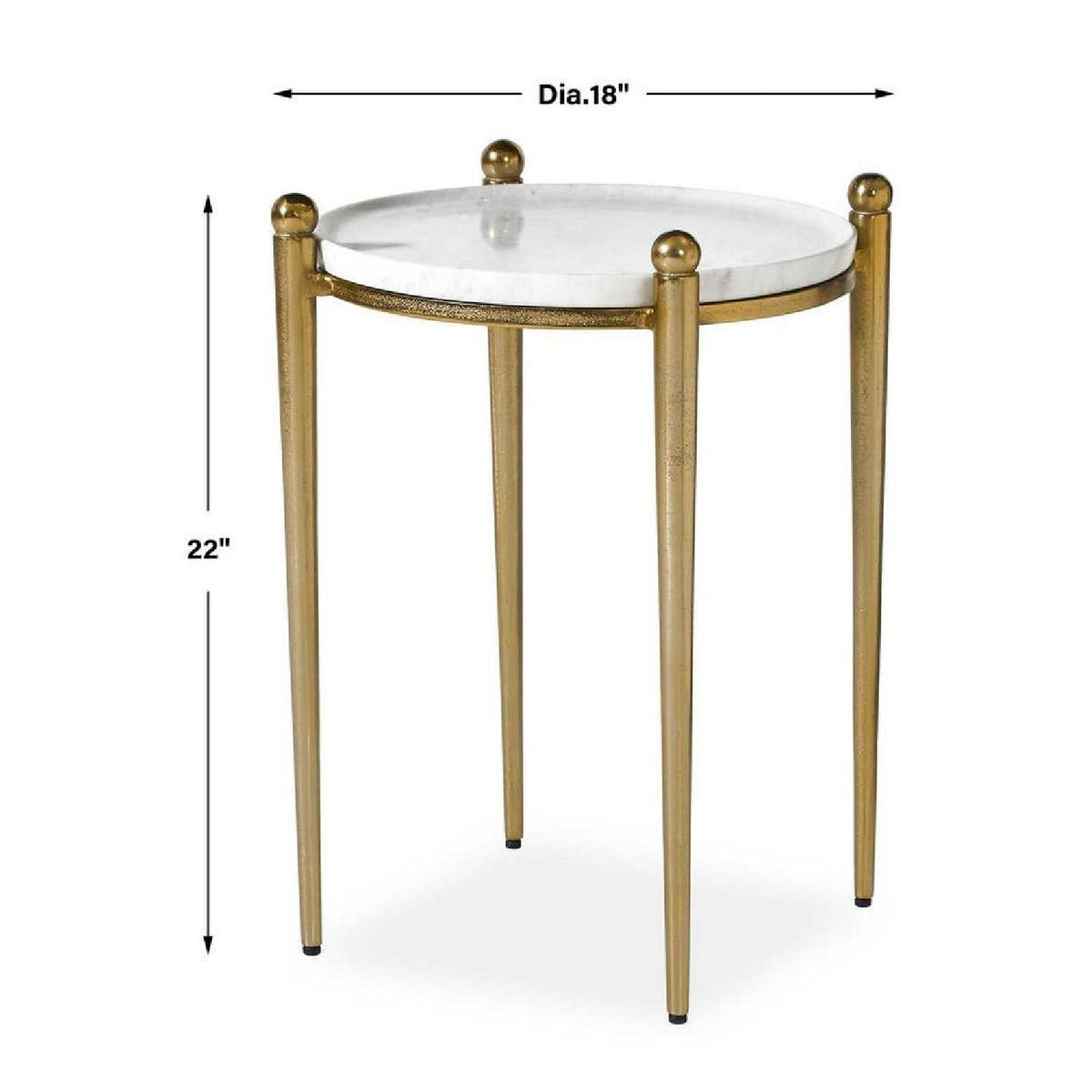 Cast Aluminum Round Accent Table | Uttermost Nahunta - www.oroa.com