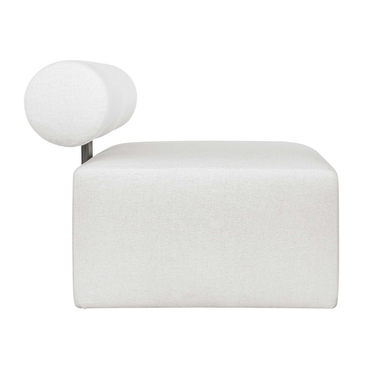 White Fabric Outdoor Sofa by Uttermost Bolster, alternate view 4
