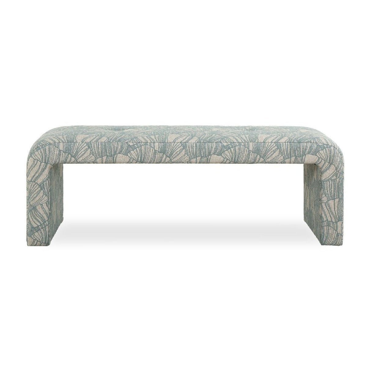 Blue Shell Printed Bench by Uttermost Amie