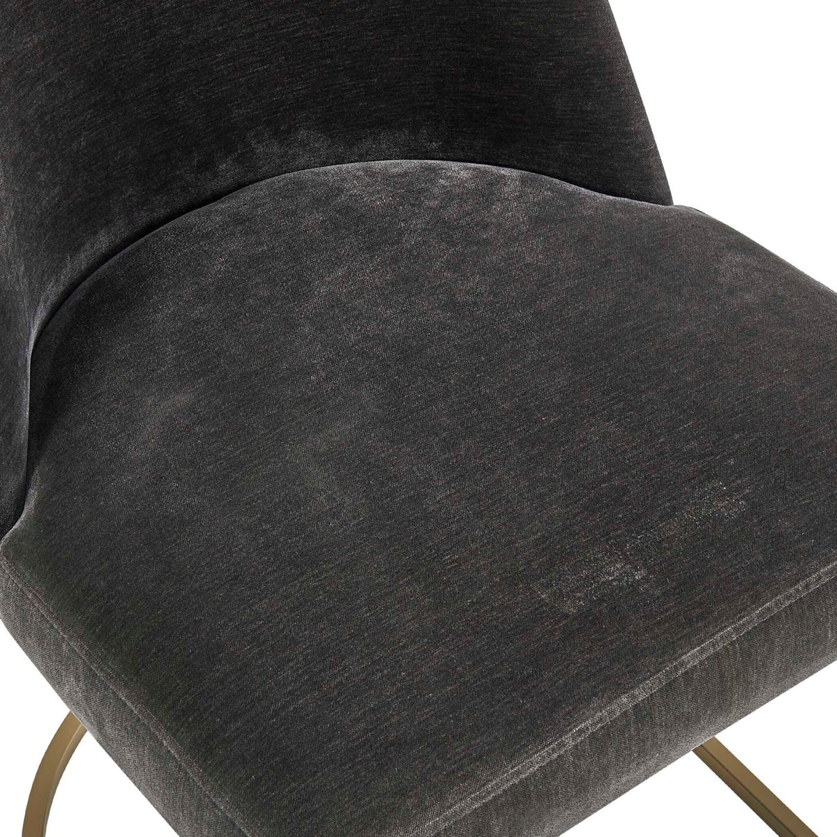 Modern European furniture - Gray Velvet Dining Chair - www.oroa.com