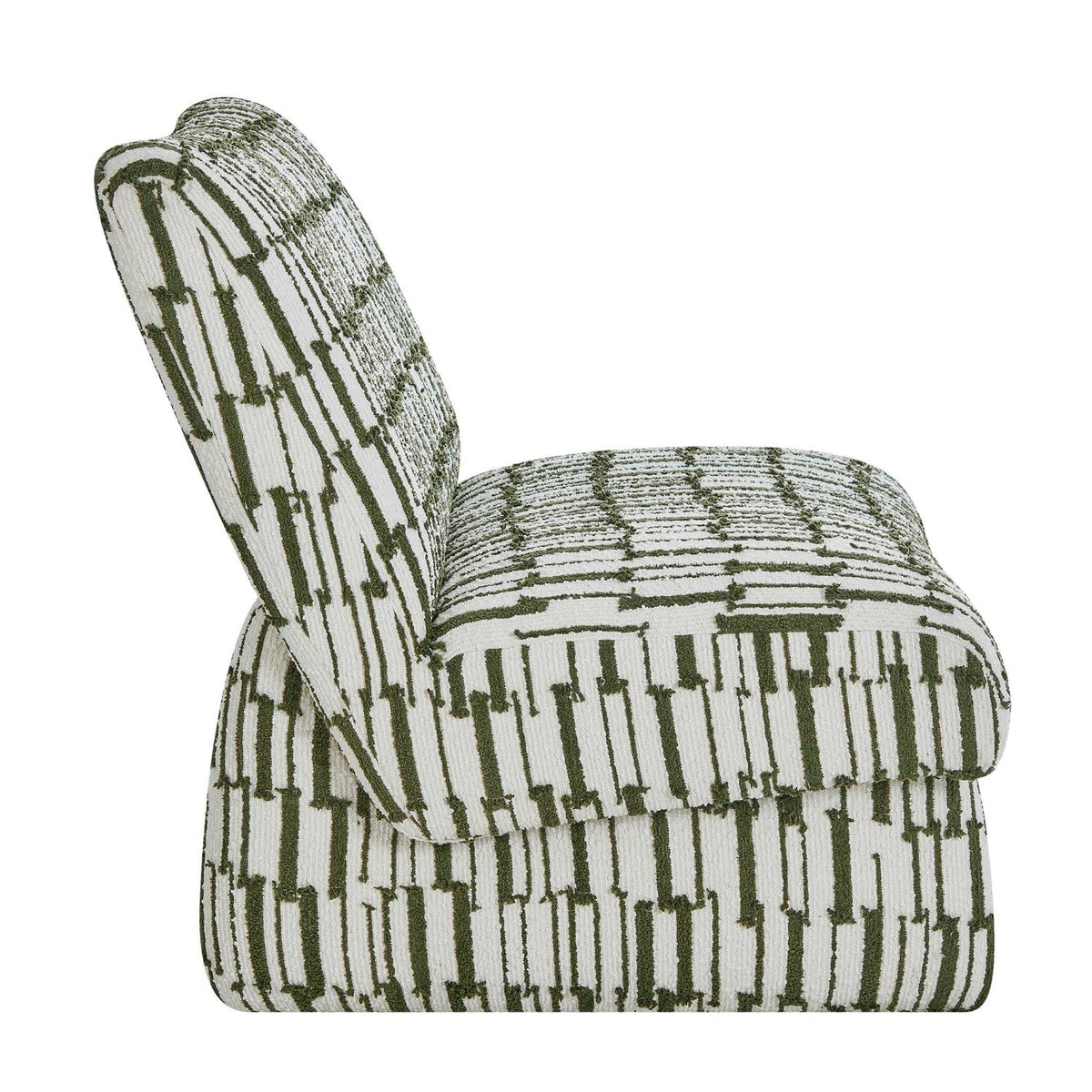 Green Patterned Accent Chair by Uttermost Willa, alternate view 4