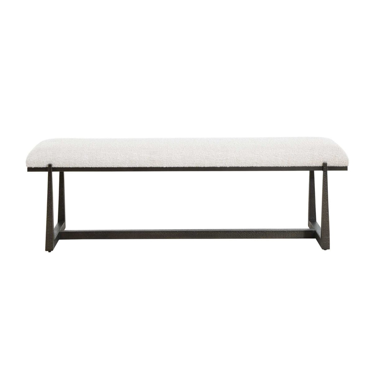 Modern European furniture - Upholstered Wool-Inspired Bench - www.oroa.com