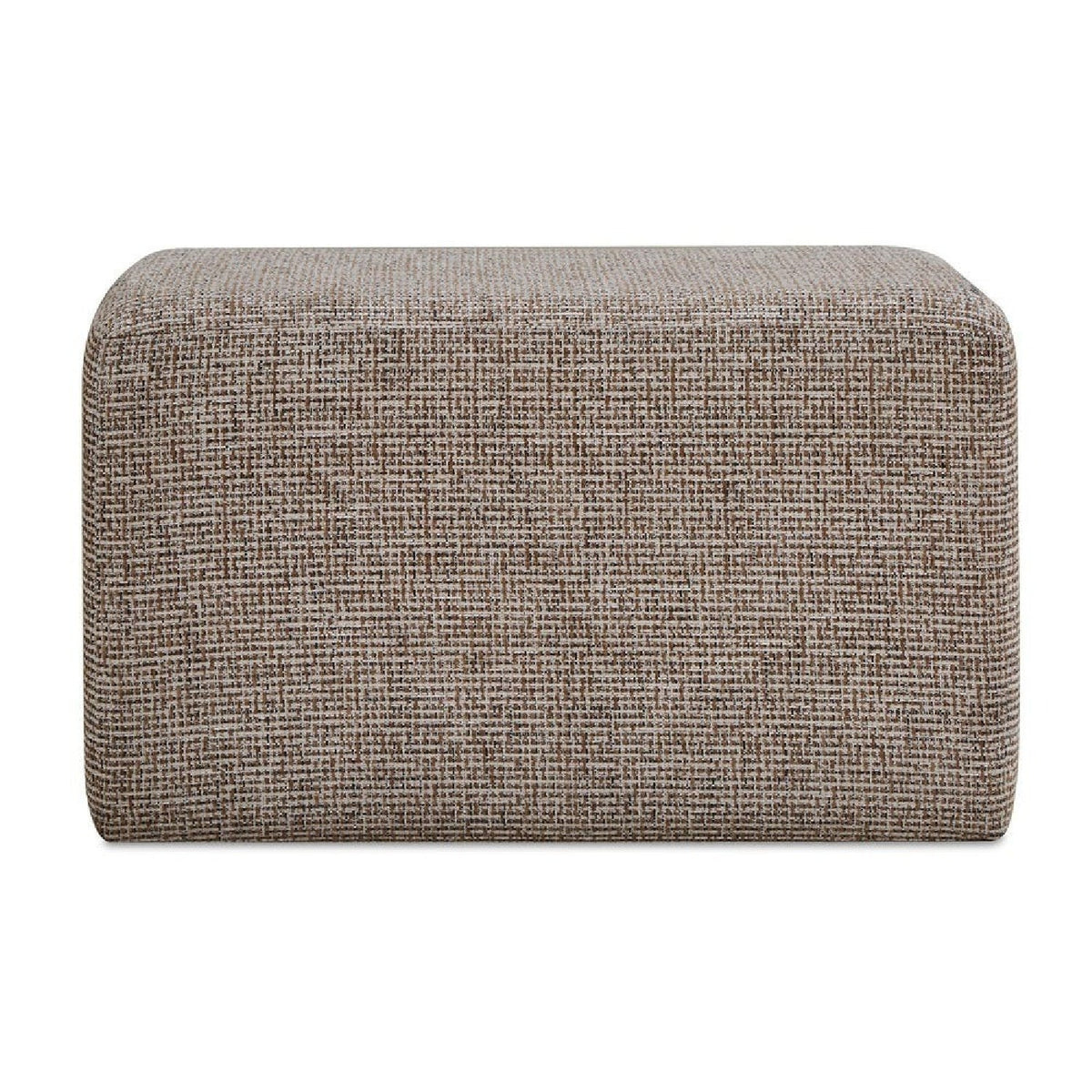 Cream Woven Rectangular Ottoman by Uttermost Kelce