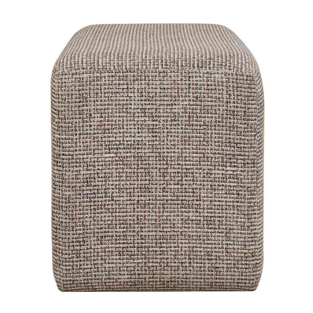 Cream Woven Rectangular Ottoman by Uttermost Kelce, alternate view 4