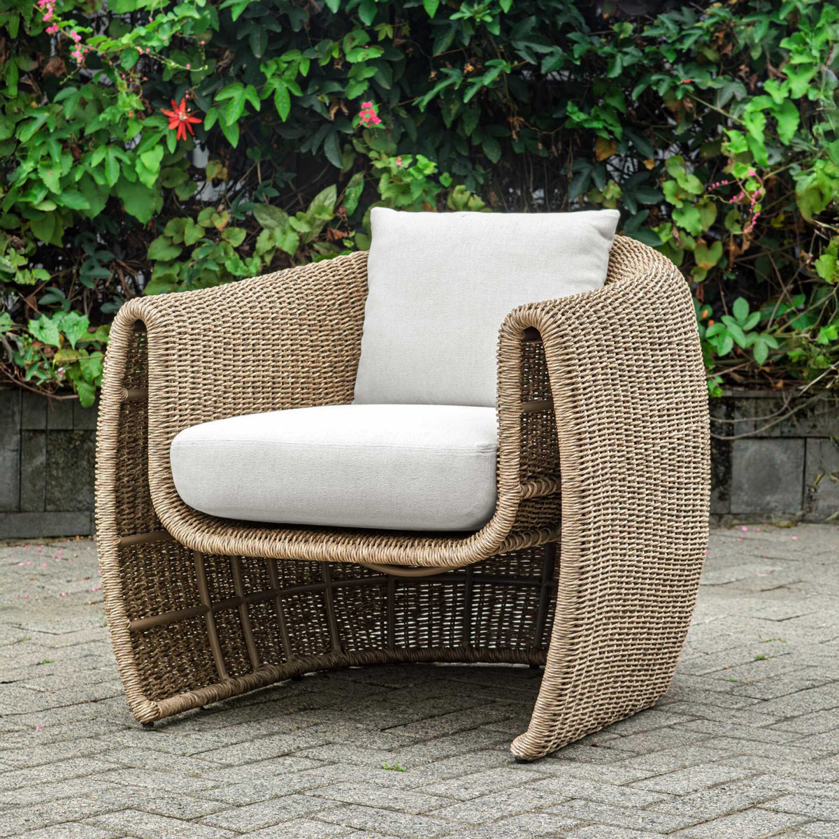 Woven Wicker Outdoor Lounge Chair | Uttermost Tropic