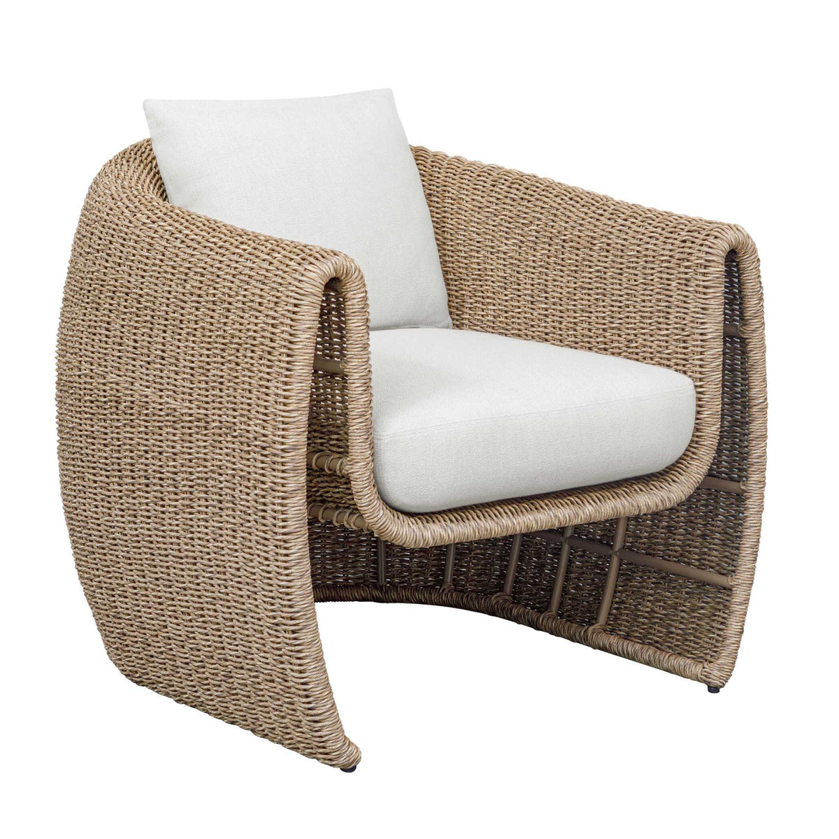 Woven Wicker Outdoor Lounge Chair | Uttermost Tropic
