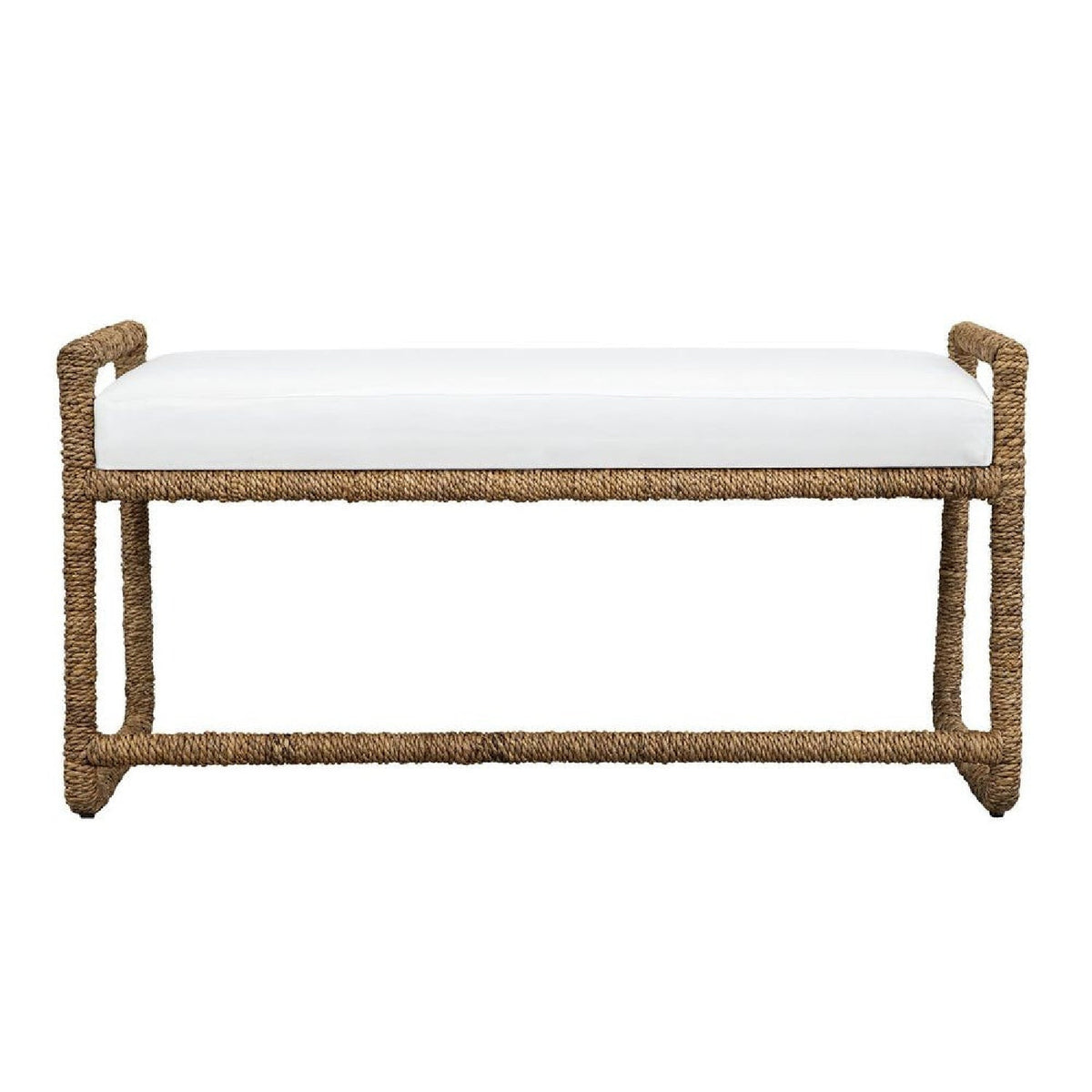 Banana Fiber Wrapped Bench by Uttermost Araiza, alternate view 3