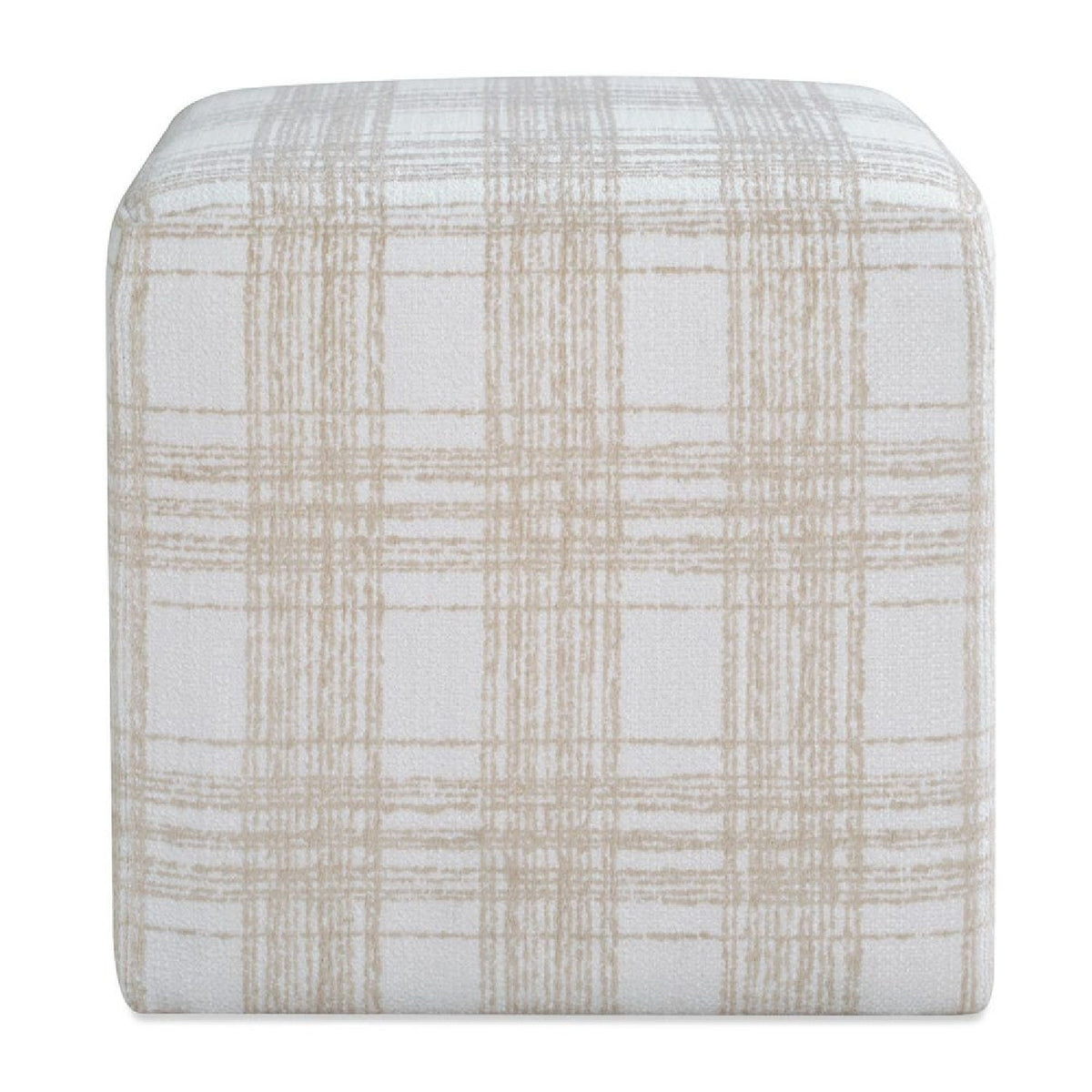 Modern European furniture - Chenille Cube Ottoman - www.oroa.com