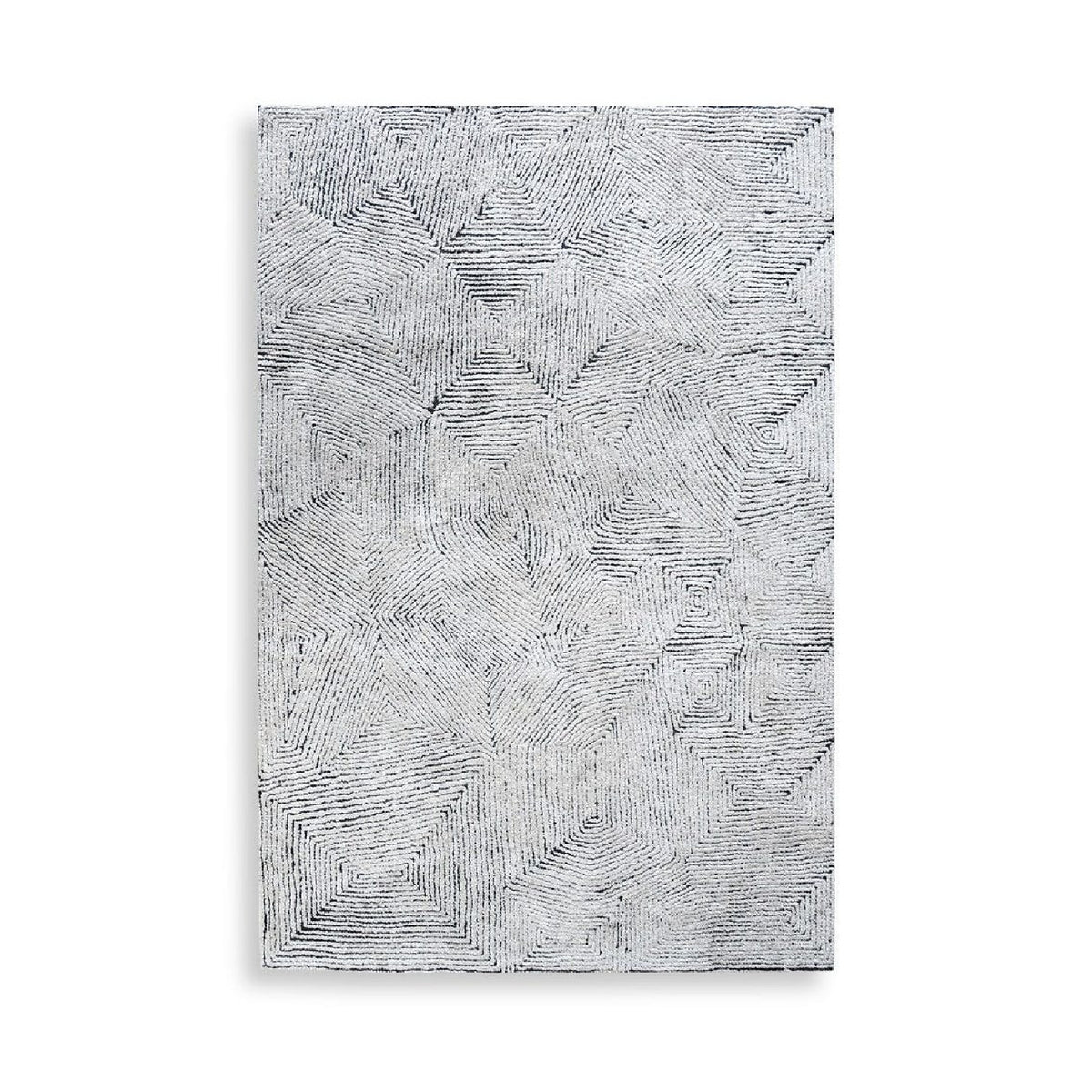 Hand-Tufted Wool & Denim Rug | Uttermost Maze