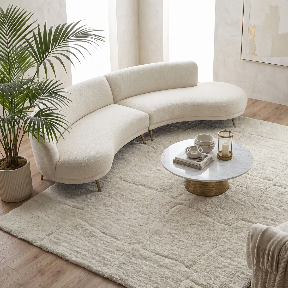 Cream Wool Cutout Rug | Uttermost Miramar - www.oroa.com