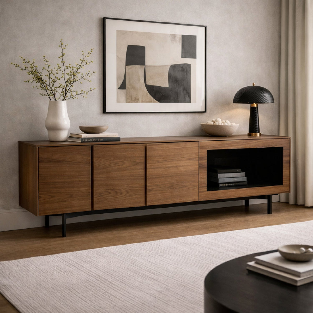 Walnut Veneer Sideboard | OROA Modern Glencoe