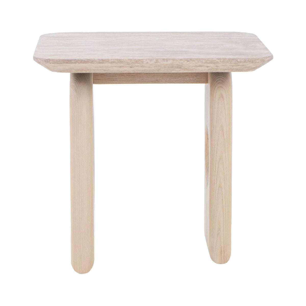 Beige Marble End Table | OROA Modern Osaka
