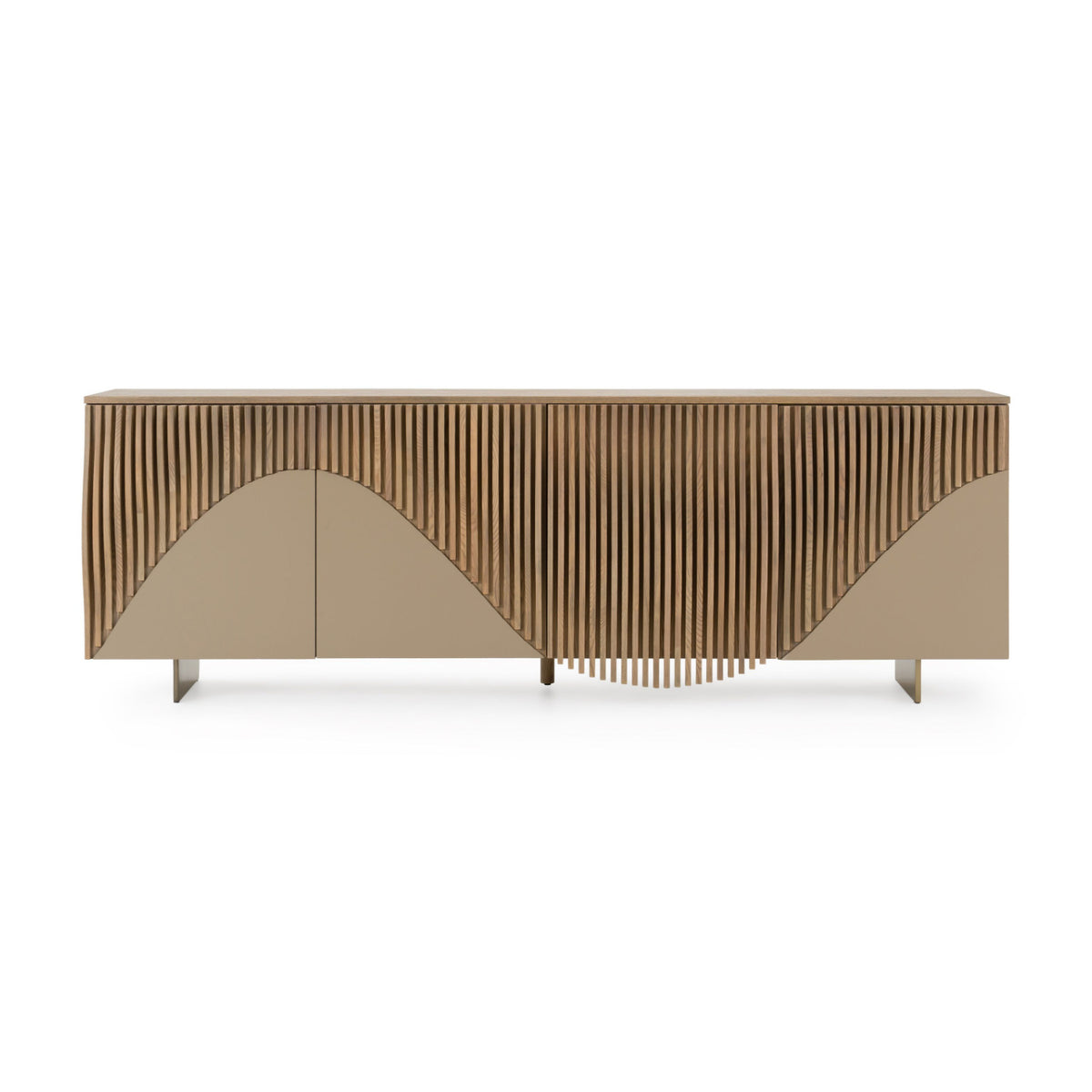 Wooden Wavy-Fluted Sideboard | OROA Modern Pangea