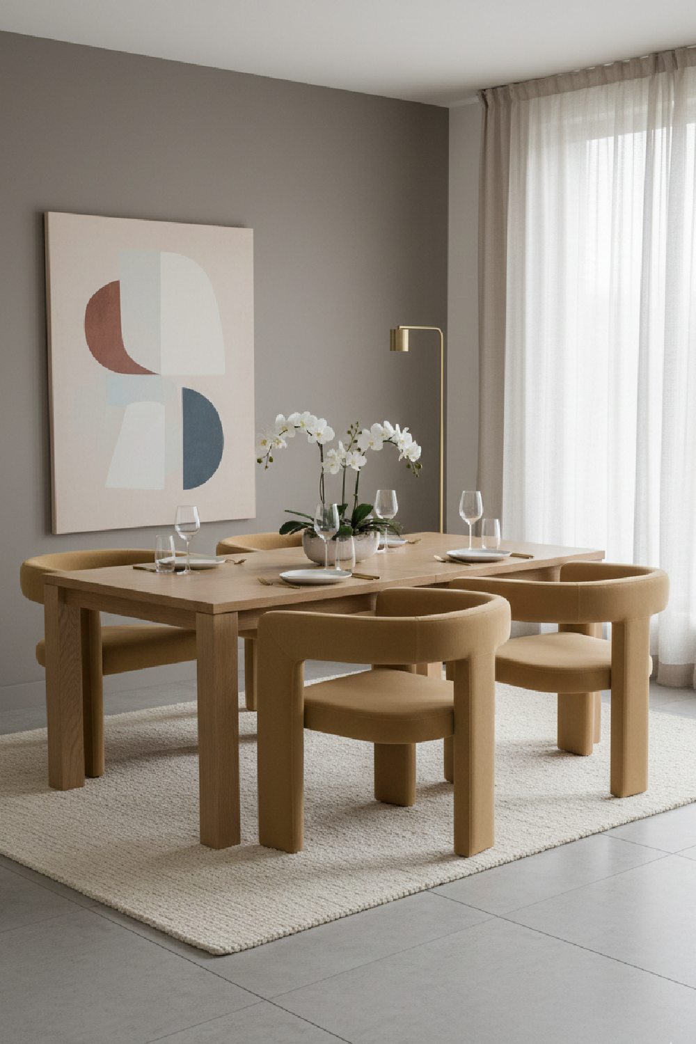 Curved Cut-Out Dining Chair | OROA Modern Cherish | Oroa.com