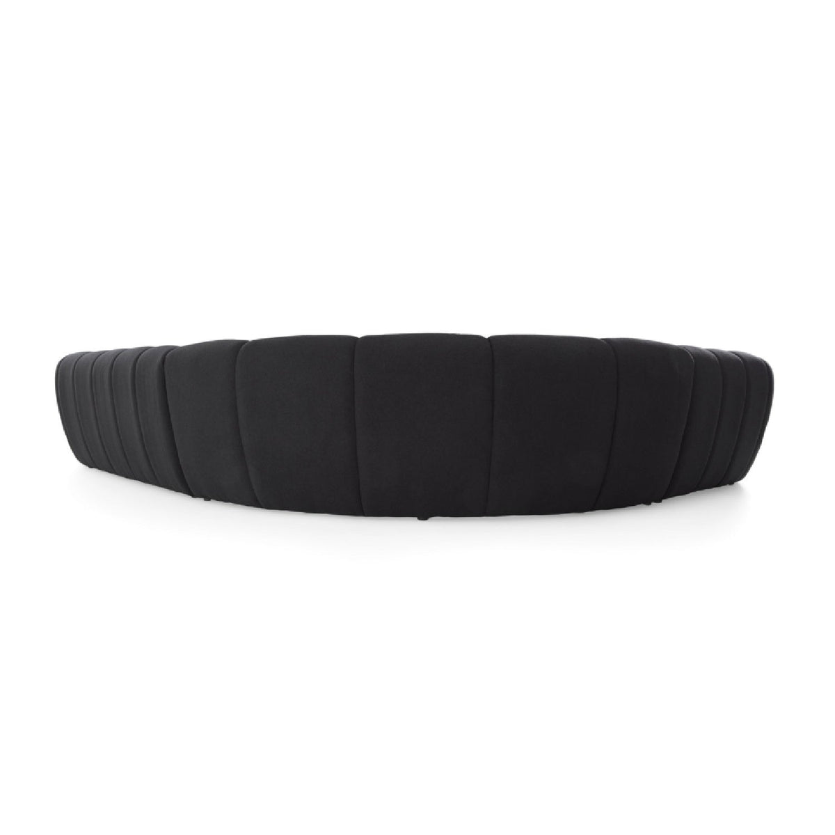 Black Tufted Sectional Sofa | OROA Modern Yolonda