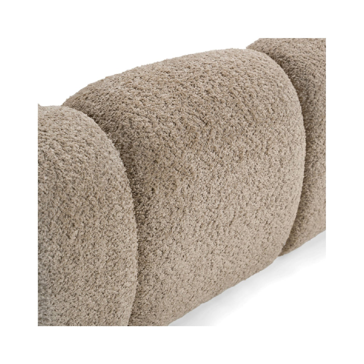 Tan Upholstered Panel Headboard Bed | OROA Modern Janine