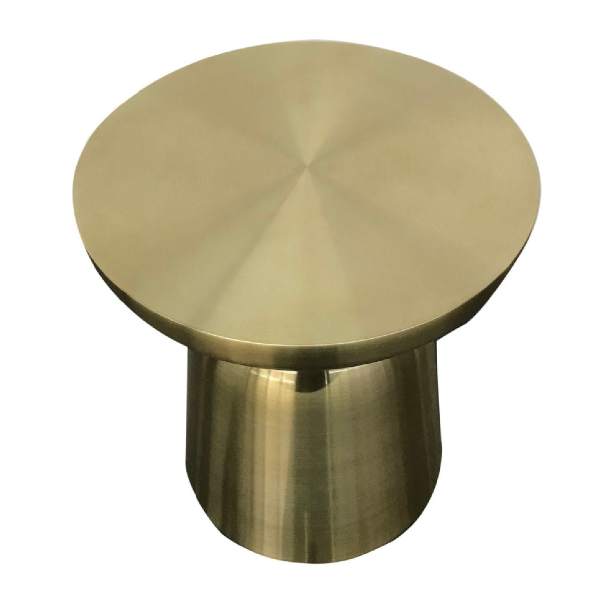 Gold Aluminum End Table | OROA Modern Peter