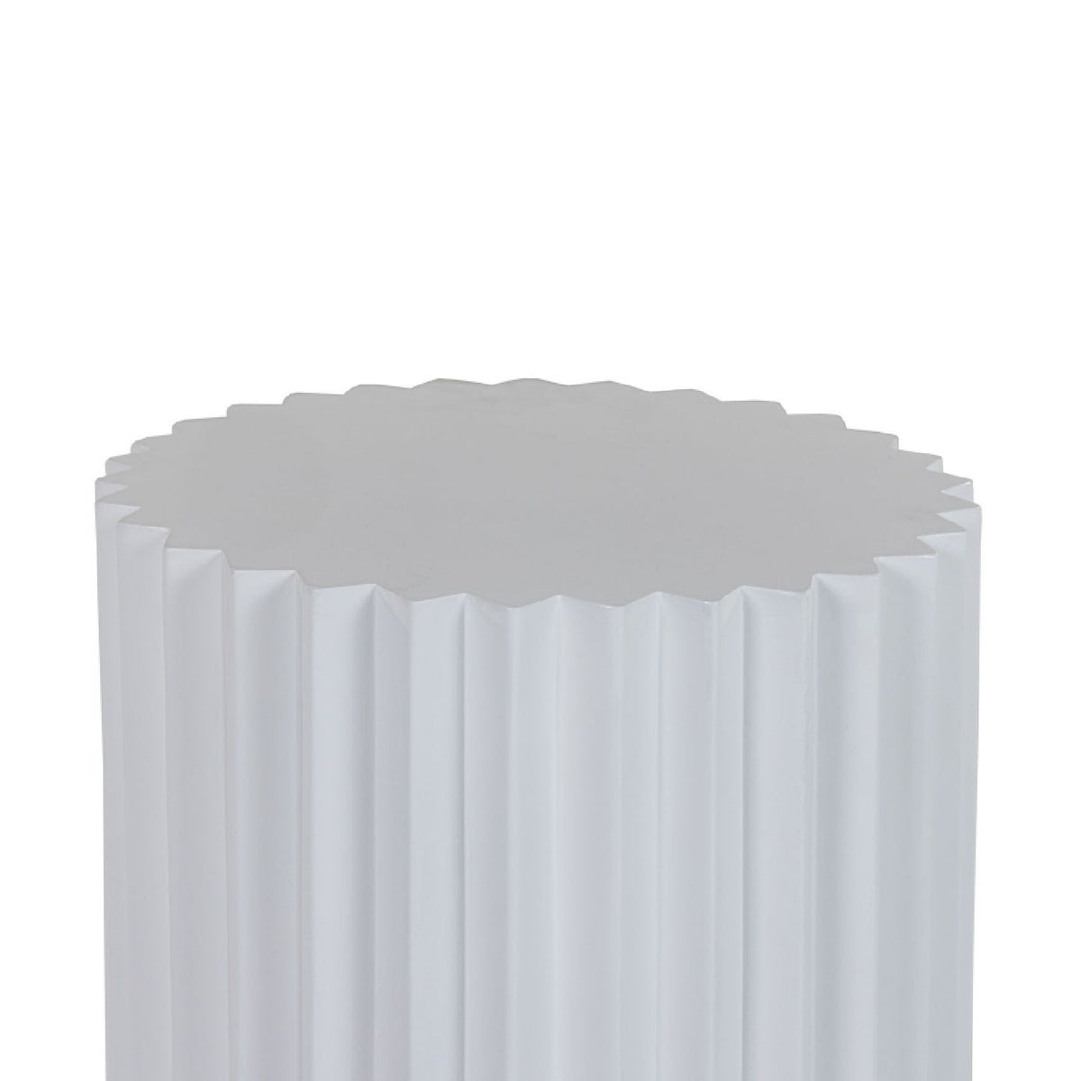Ribbed Cylindrical End Table | OROA Modern Evadale