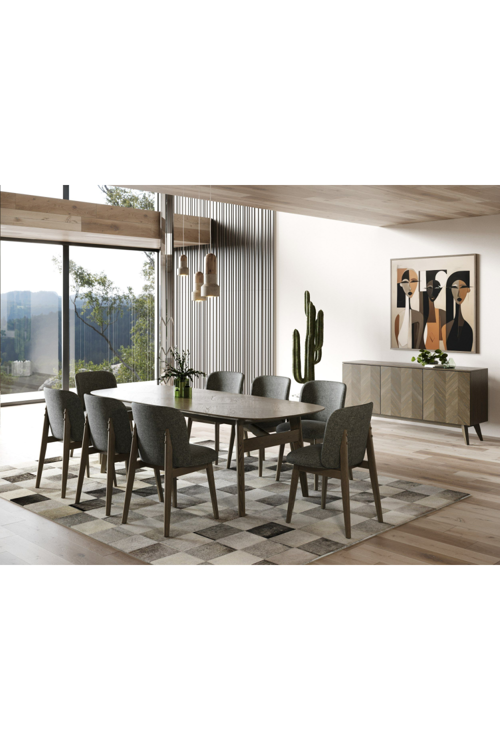 Wooden 3-Door Sideboard | OROA Modern Costello | Oroa.com