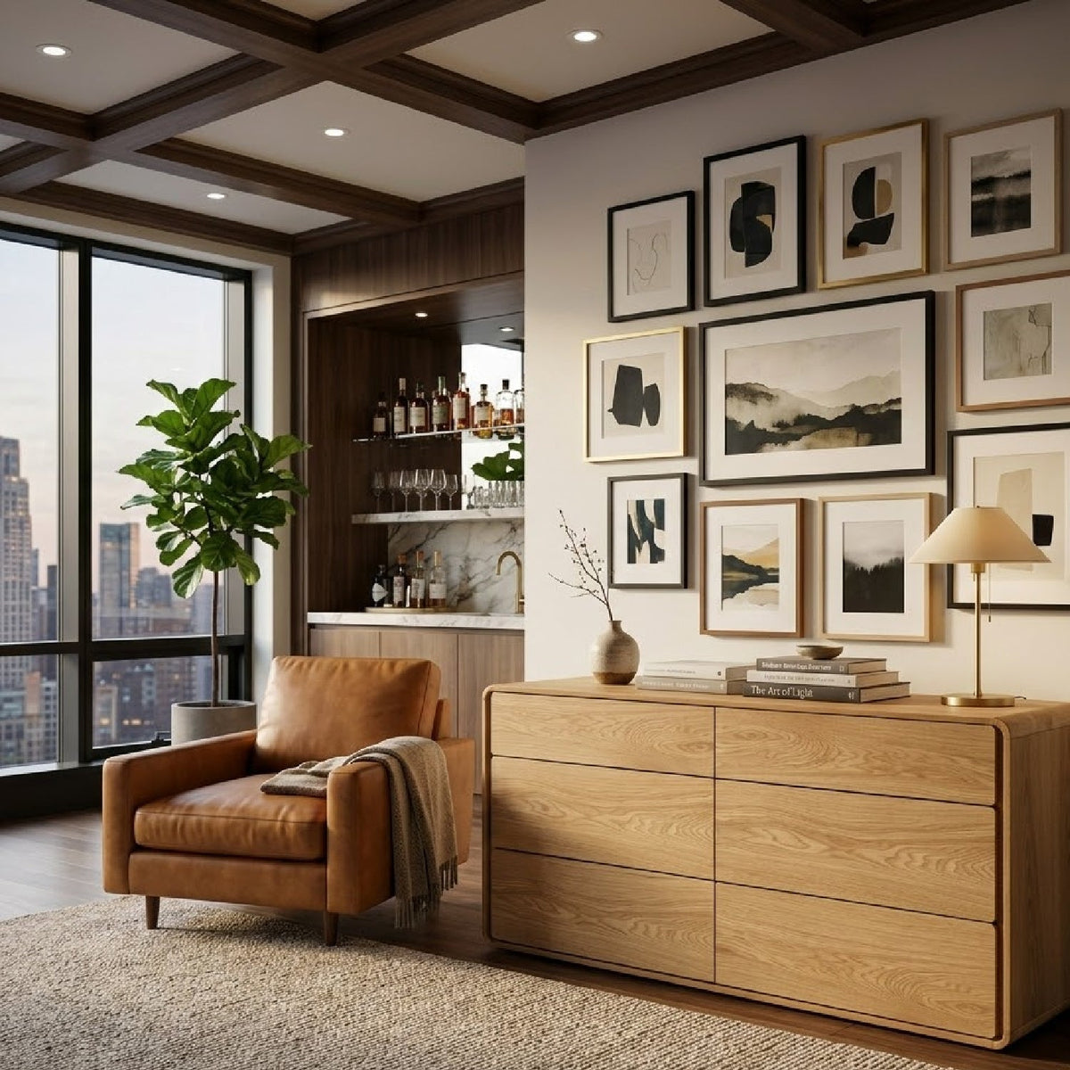 Solid Wood 6-Drawer Dresser | OROA Modern Dustin