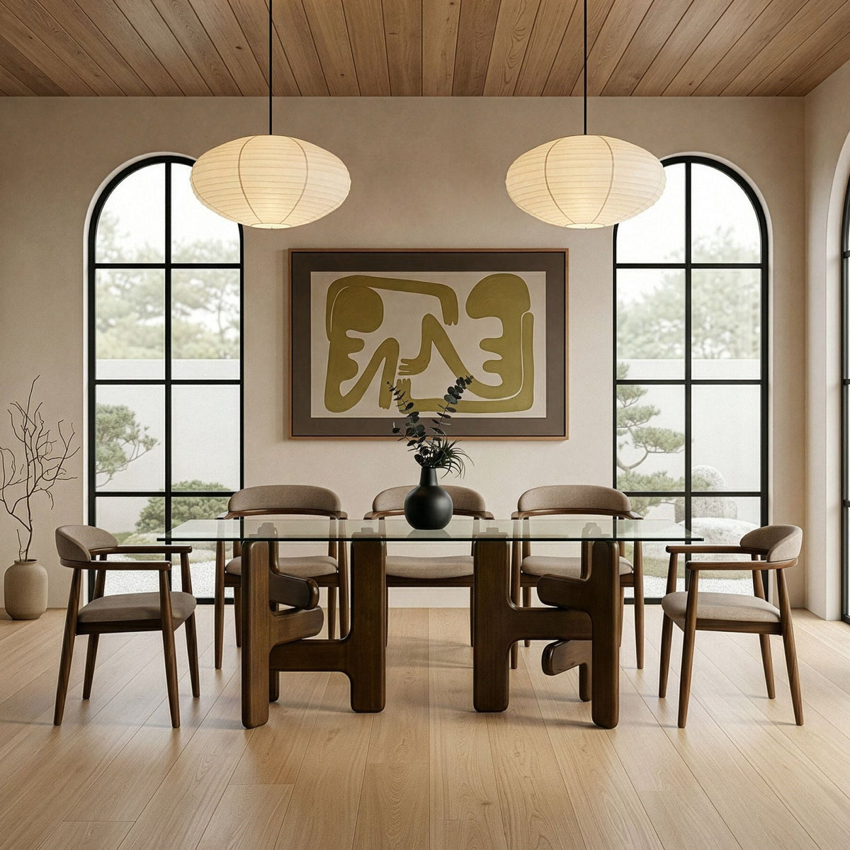 Modern European furniture - Clear Glass Dining Table - www.oroa.com