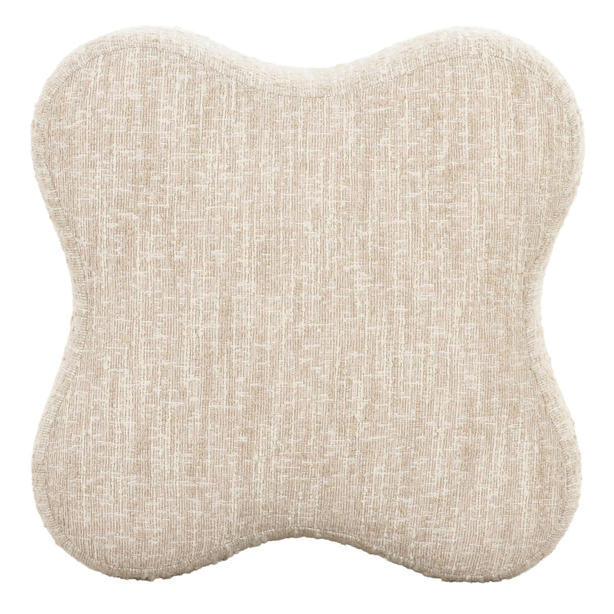Beige Curved Ottoman | OROA Modern Spiro | Oroa.com