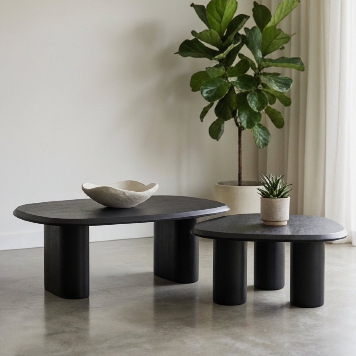 Freeform Ash Coffee Table Set (2) | OROA Modern Summit