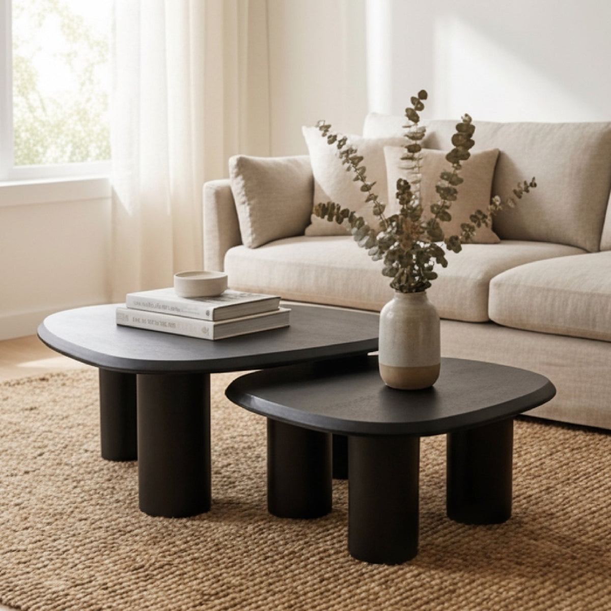 Freeform Ash Coffee Table Set (2) | OROA Modern Summit