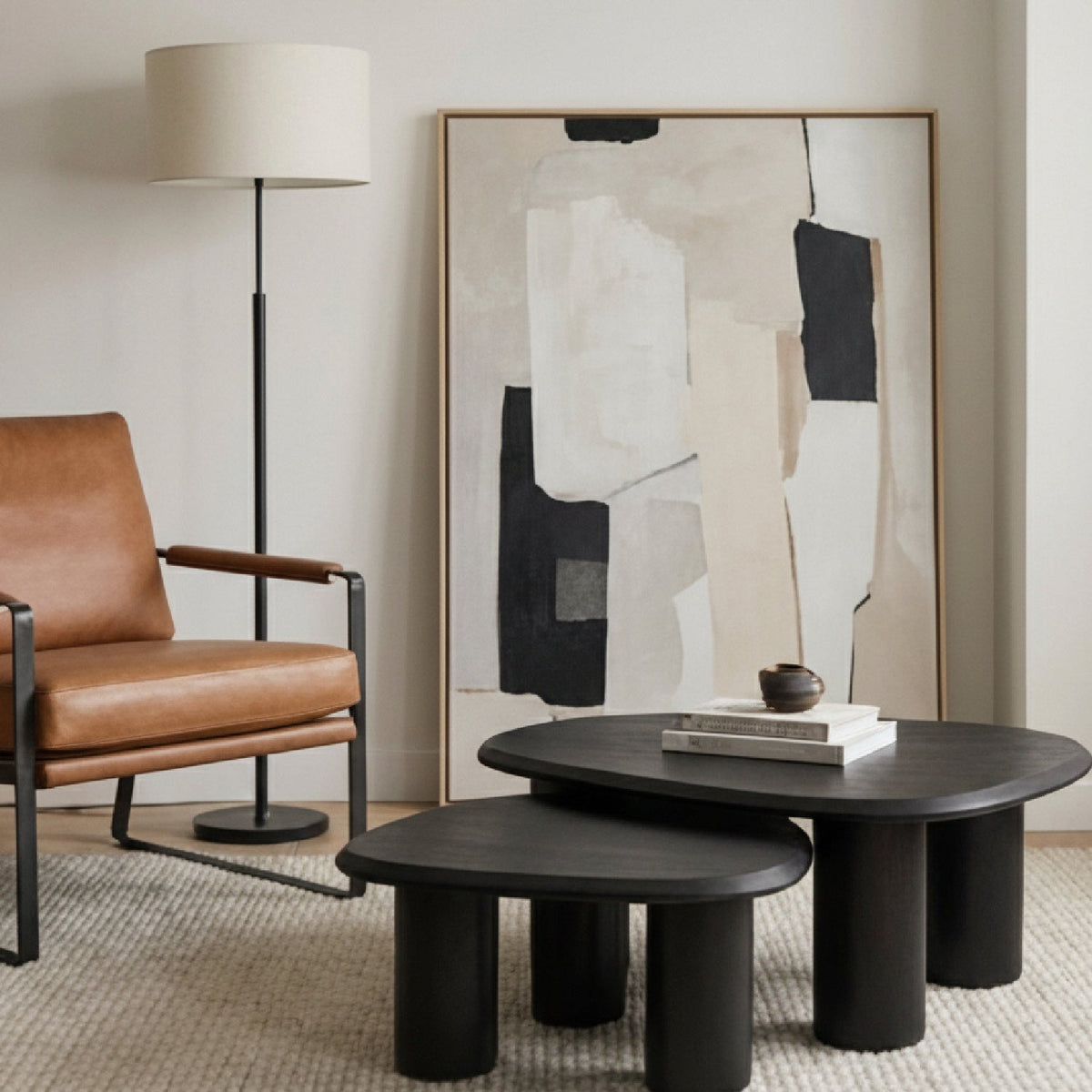 Freeform Ash Coffee Table Set (2) | OROA Modern Summit
