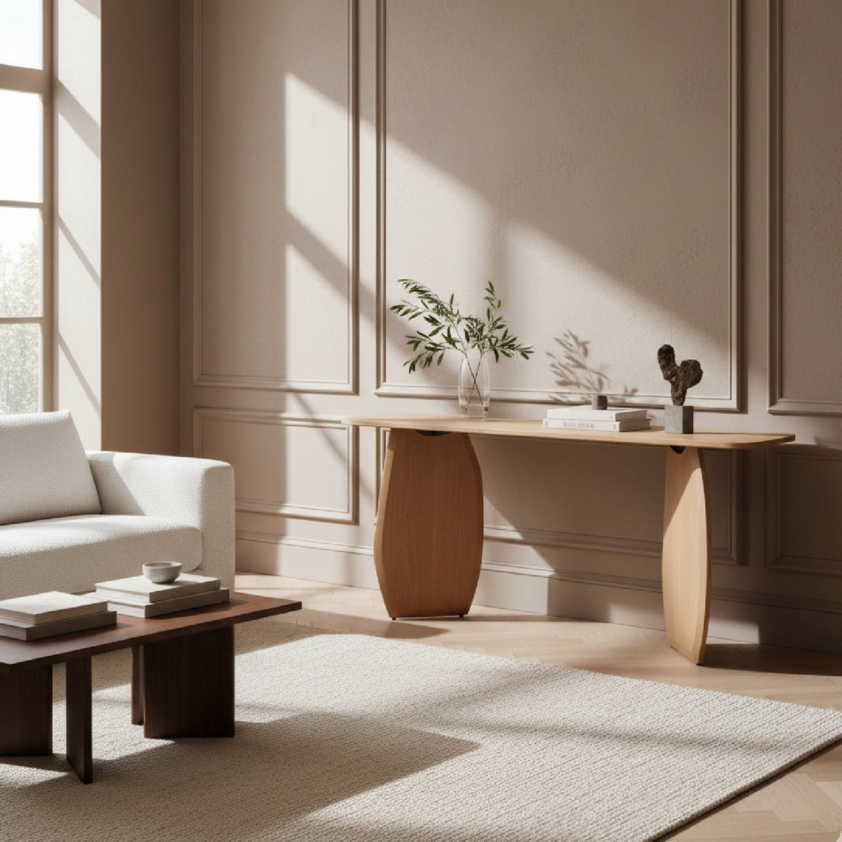 White Oak Console Table | OROA Modern Prado