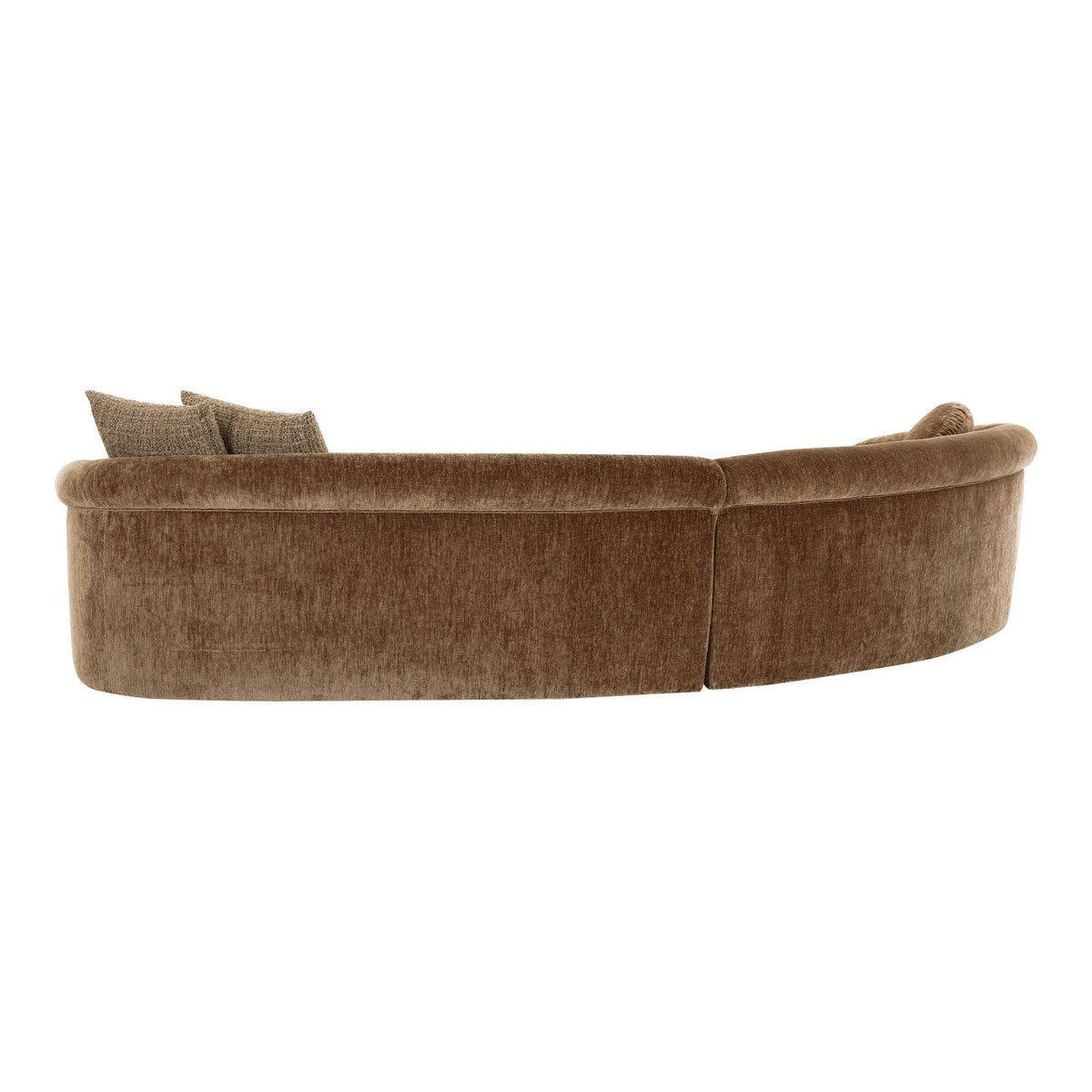 Brown Curved Sectional Sofa | OROA Modern Sheth | Oroa.com