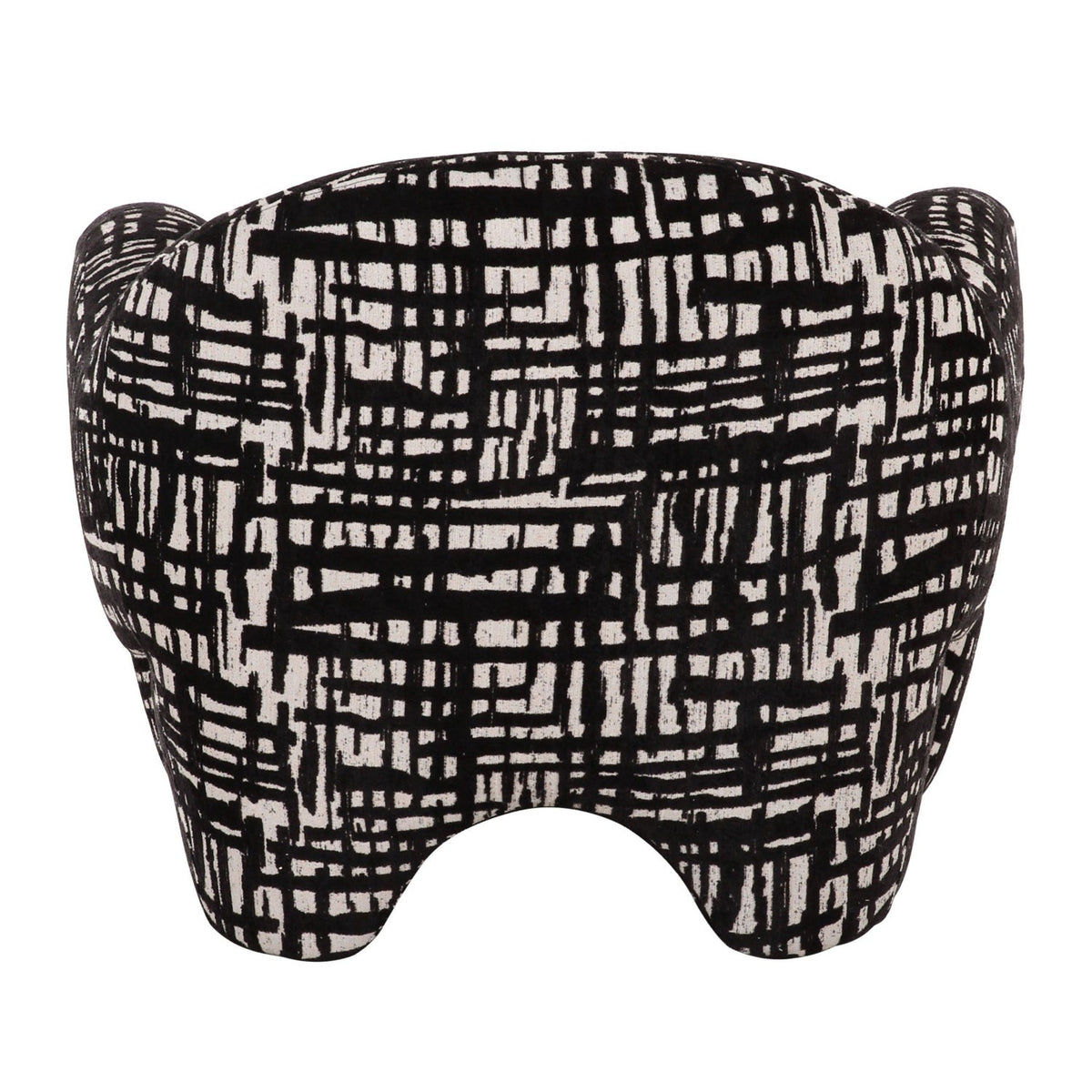 Black & Beige Patterned Accent Chair | OROA Modern Hurd | Oroa.com