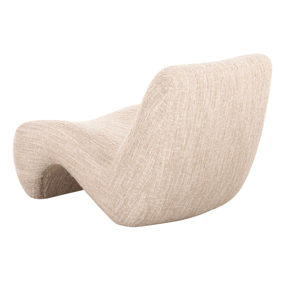 Beige Flowy Armless Accent Chair | OROA Modern Spiro | Oroa.com