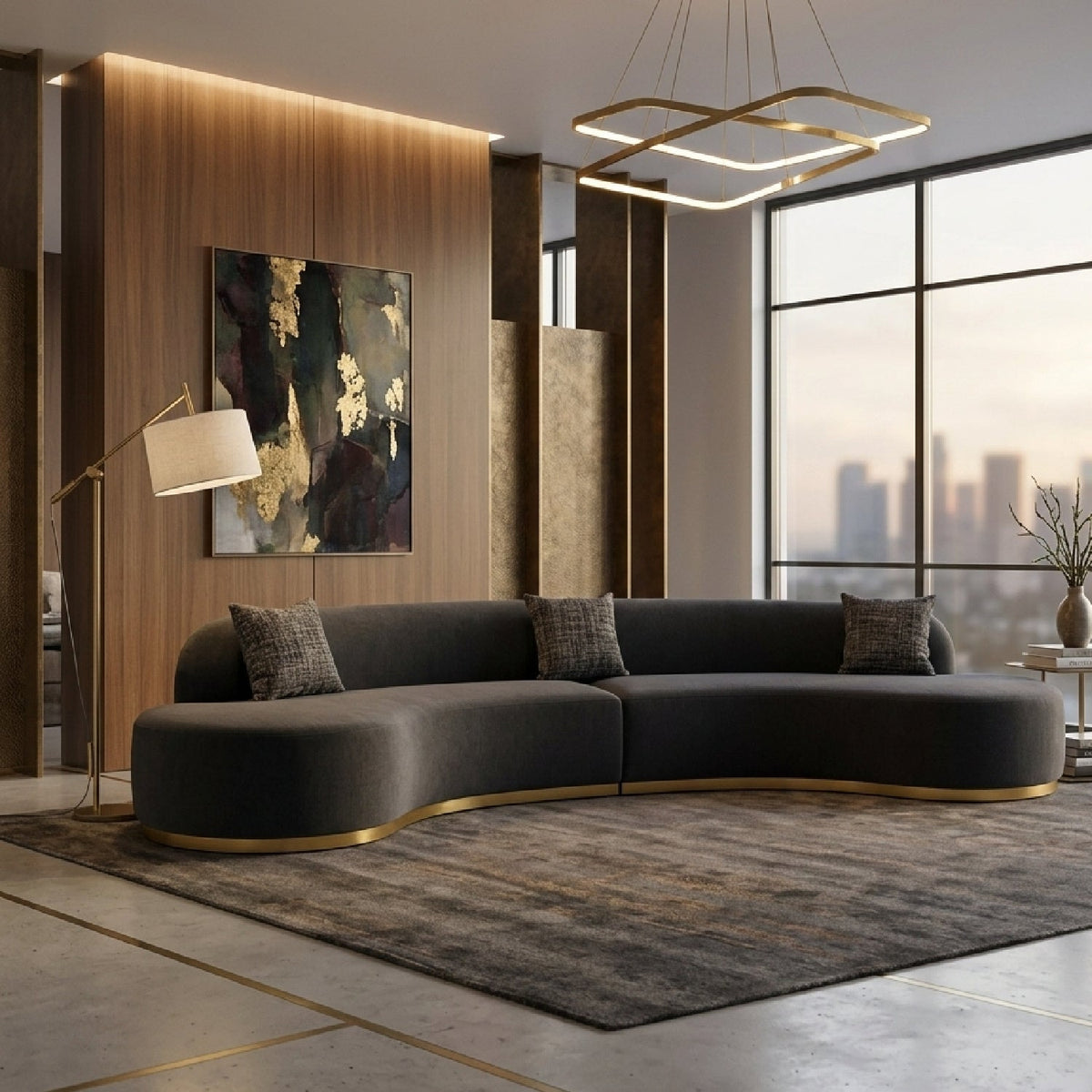 Curved Sectional Sofa | OROA Modern Frontier