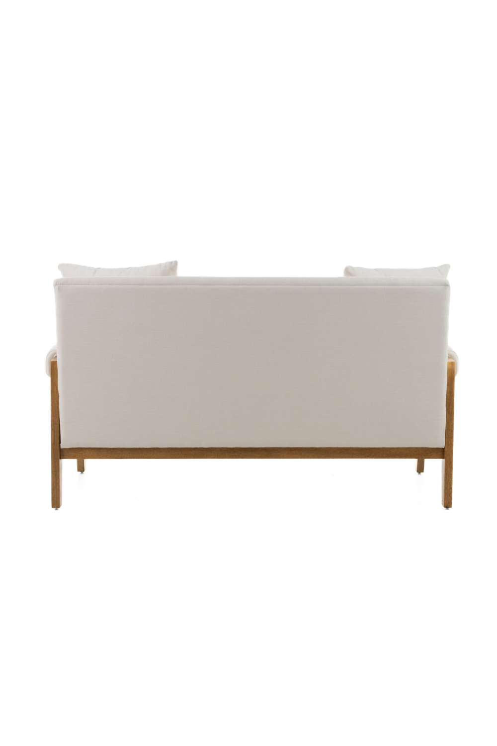White Fabric Loveseat | OROA Modern Cynthia