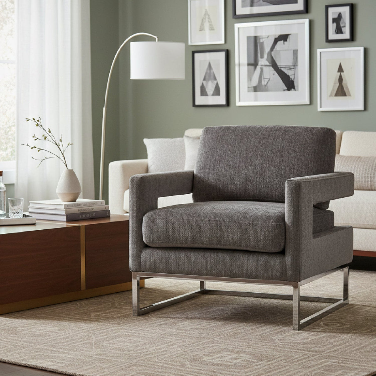 Velvet Accent Chair | OROA Modern Edna
