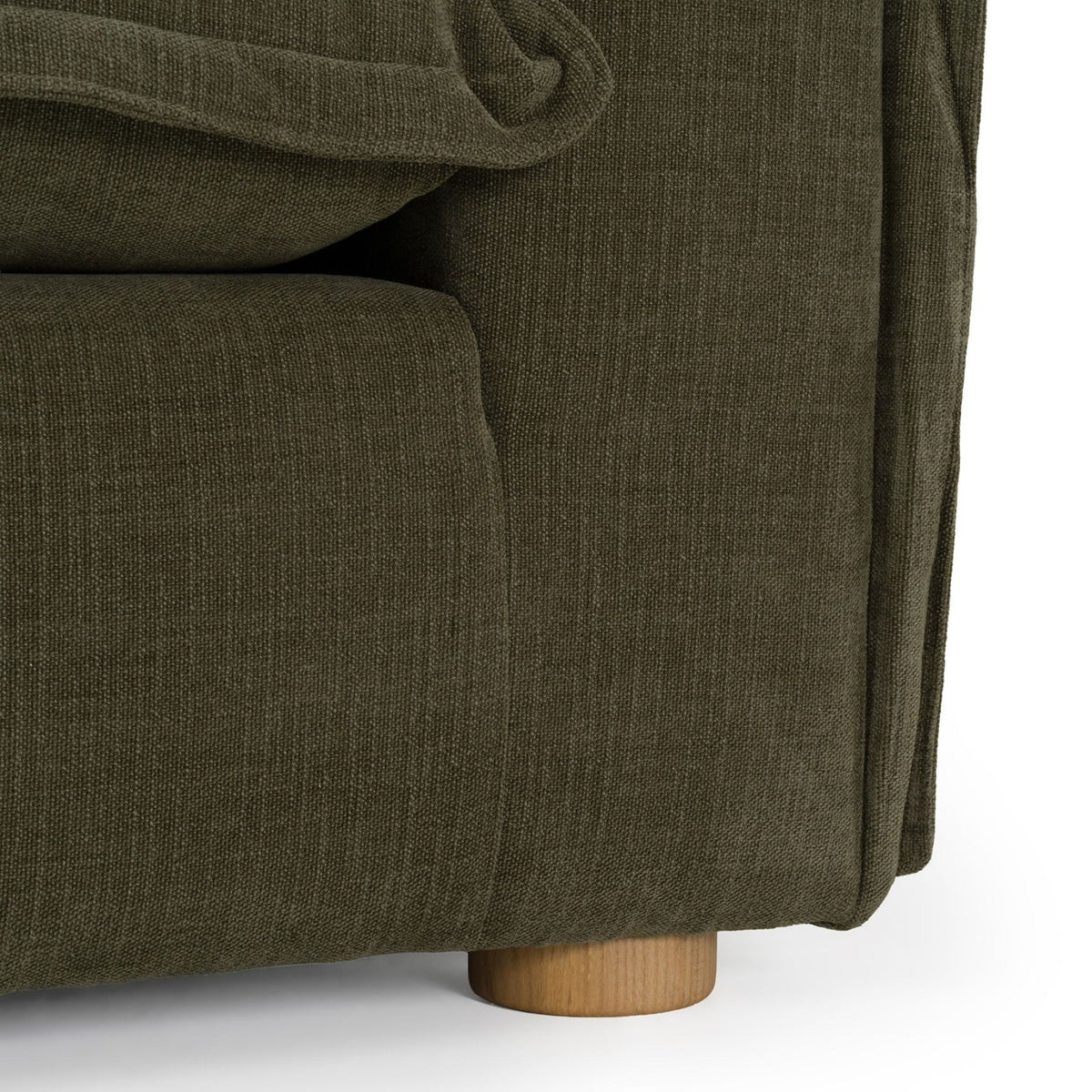 Green Fabric Loveseat | OROA Modern Durbin