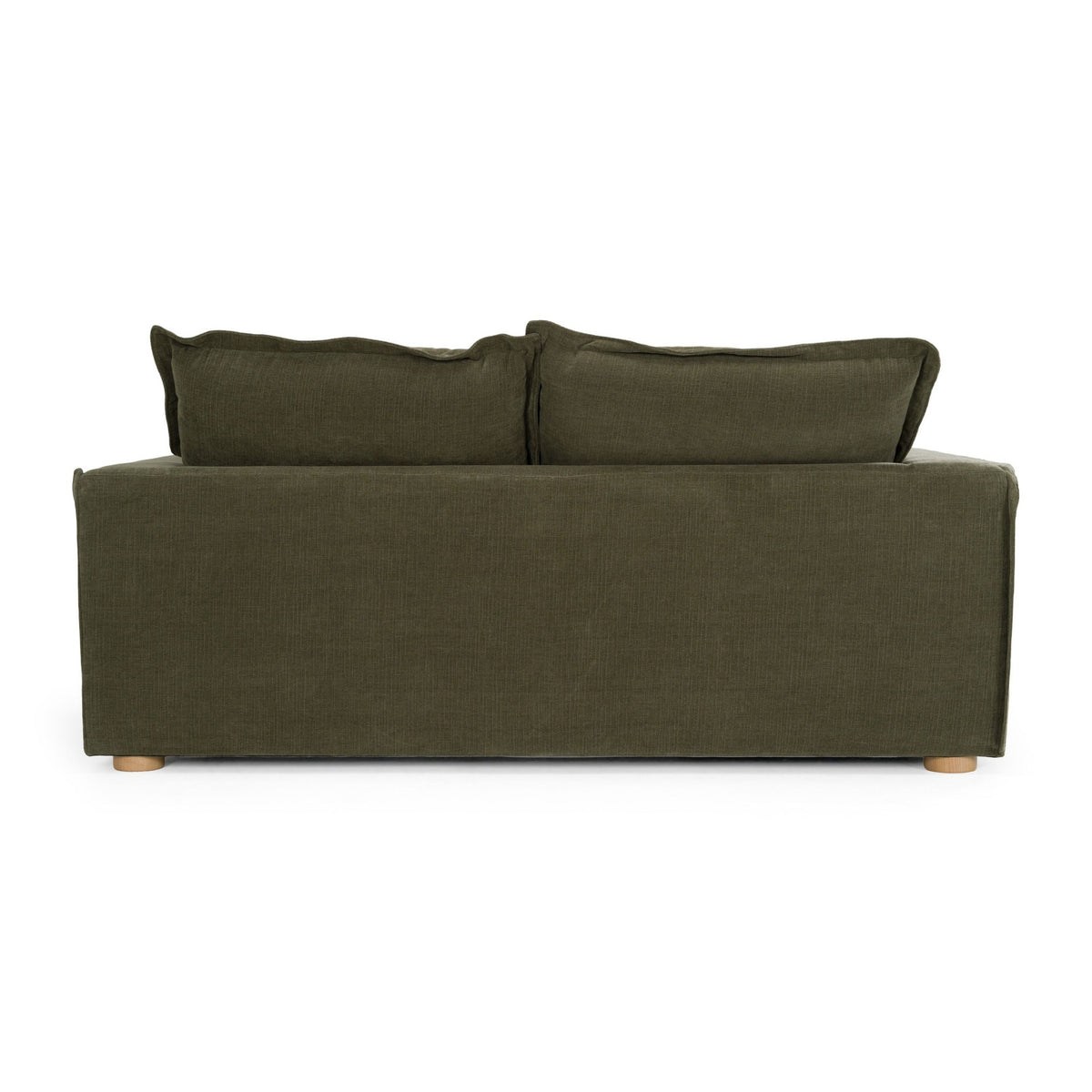 Green Fabric Loveseat | OROA Modern Durbin