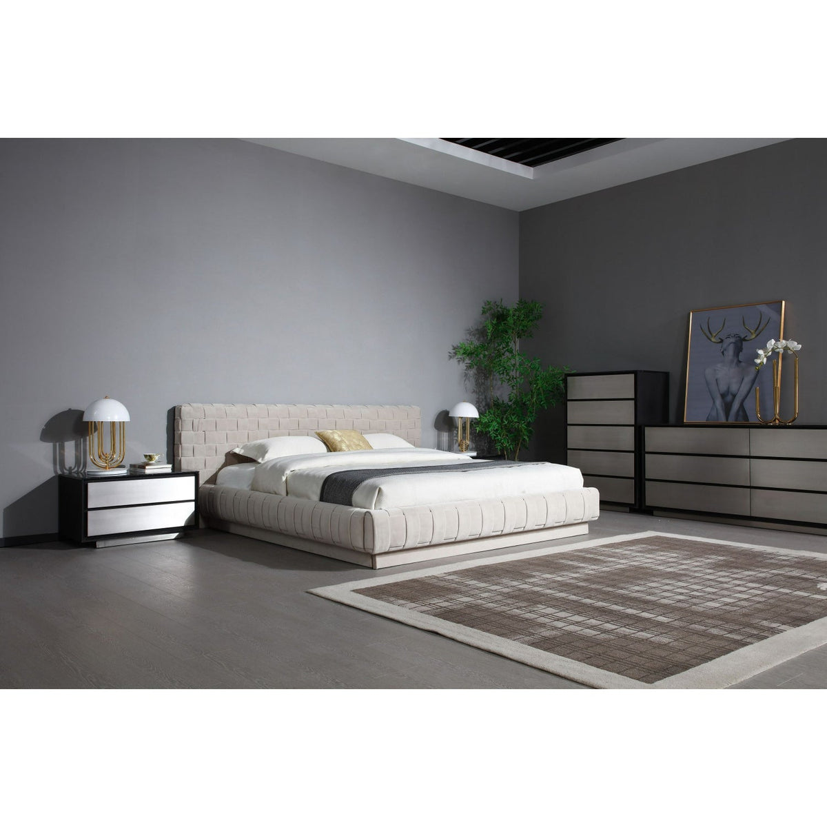 6-Drawer Aluminum Dresser | OROA Modern Concord