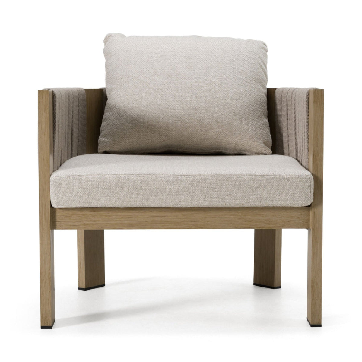 Gray Rope Outdoor Lounge Chair | OROA Modern Salvora