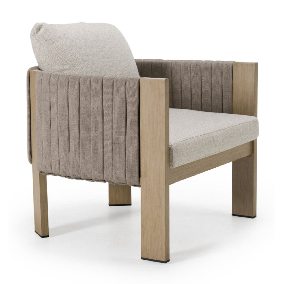 Gray Rope Outdoor Lounge Chair | OROA Modern Salvora